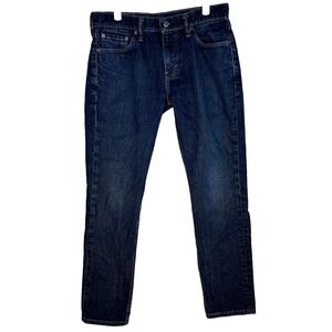 Levis 511 Jeans Mens 30x30 Blue Denim Slim Straight Stretch Mid Rise